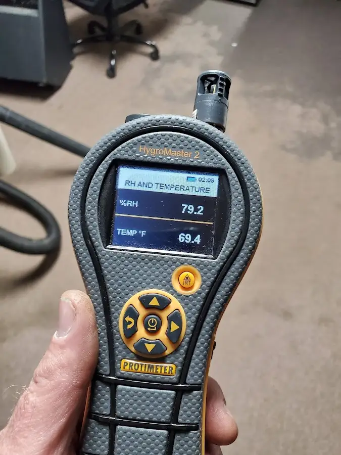 Moisture meter humidity assessment for Fire & Smoke Damage Restoration in Hillside