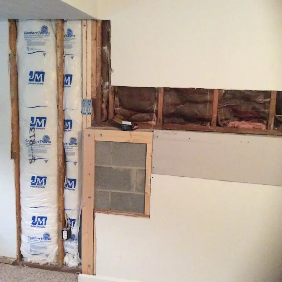 Wall insulation replacement during Contents Cleaning & Restoration in Hillside